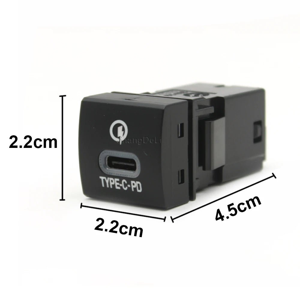 Toyota (New) USB C PD Charging Switch Panel Adapter