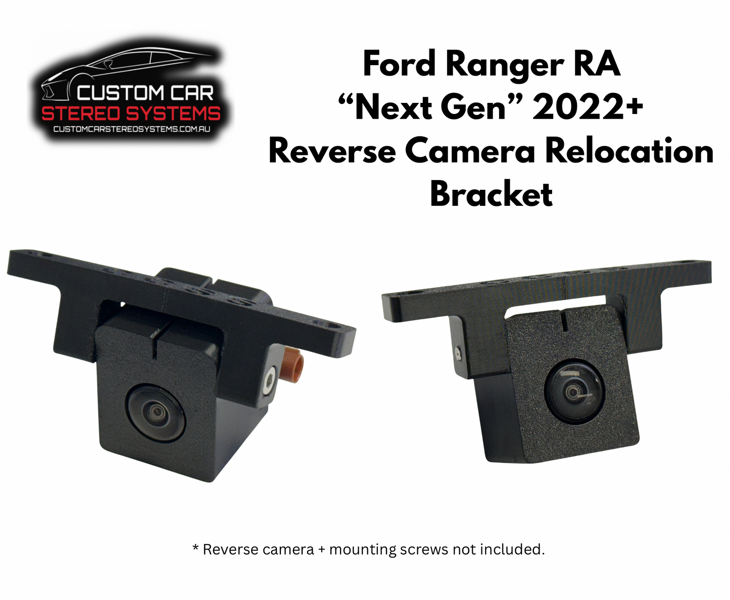 Ford Ranger Next Gen RA 2022+ Reverse Camera Relocation Bracket Tub to Tray Conversion