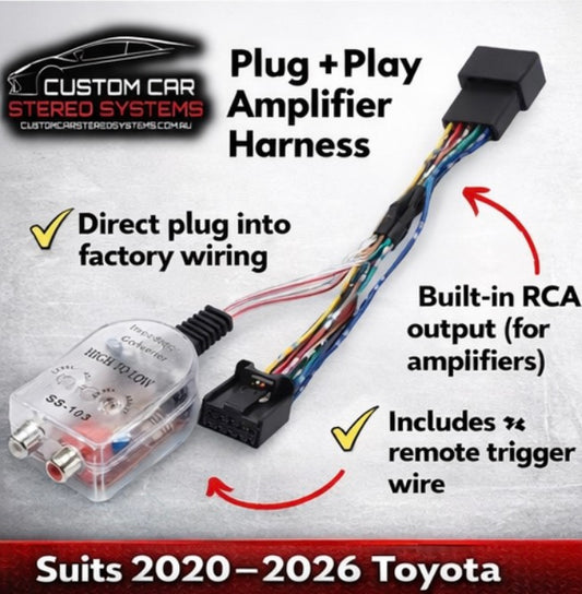 2020+ Toyota Plug and Play Amplifier Audio Adapter