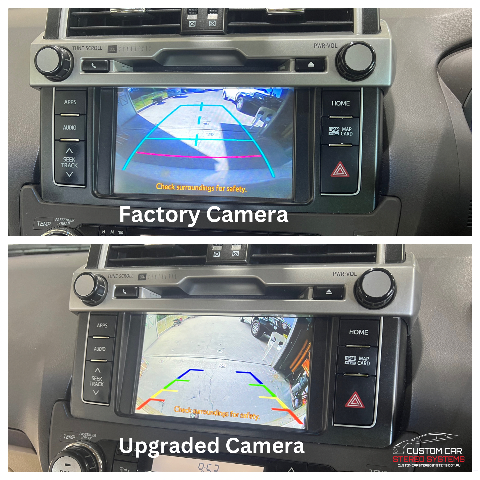 Caméra De Recul HD CCD Pour Toyota Land Cruiser Prado (150) 2009-2016 - Vision Nocturne, Filaire 6m | Améliore La Sécurité Au Stationnement