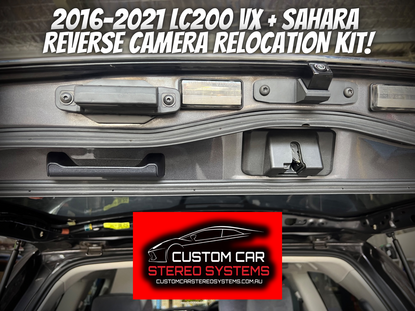 Toyota Land Cruiser 200 Series VX + Sahara Reverse Camera Relocation Kit - Centre Mount