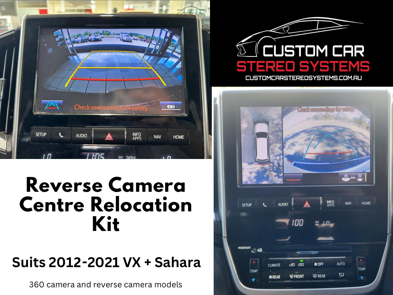 Toyota Land Cruiser 200 Series Reverse Camera Relocation Kit