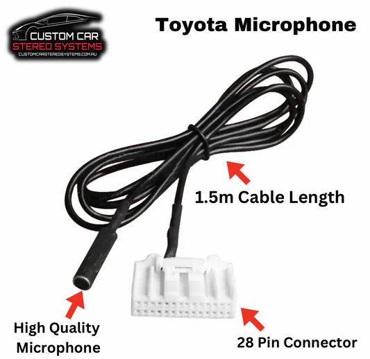 Toyota Microphone with Connector and 1.5m Cable