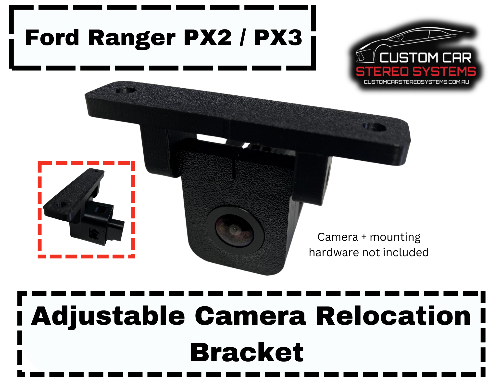 Ford Ranger PX2 + PX3 Reverse Camera Relocation Bracket Tub to Tray Co ...