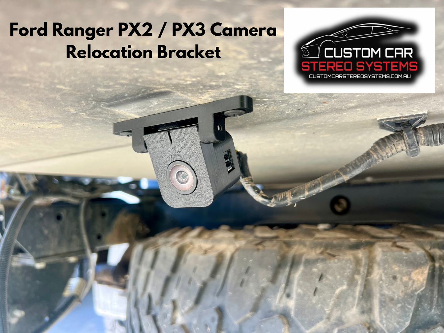 Ford Ranger PX2 + PX3 Reverse Camera Relocation Bracket Tub to Tray Conversion