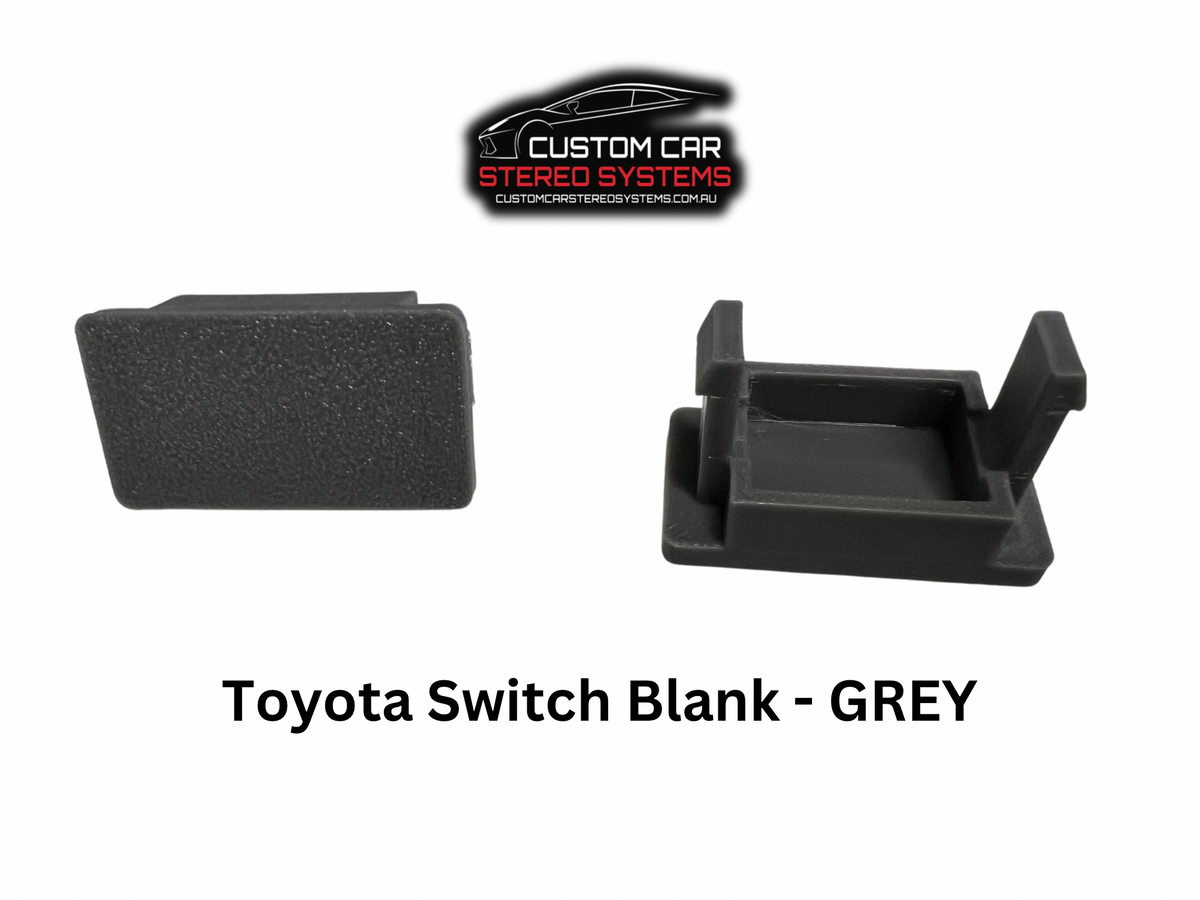 Empty Switch Panel GREY Toyota Blank Switch Panel (2pcs) – Custom Car Stereo Systems