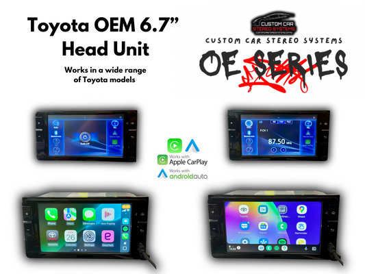 6.7” Universal "OE Series" Replacement Unit With Apple CarPlay / Android Auto - Suits Various Toyota Models