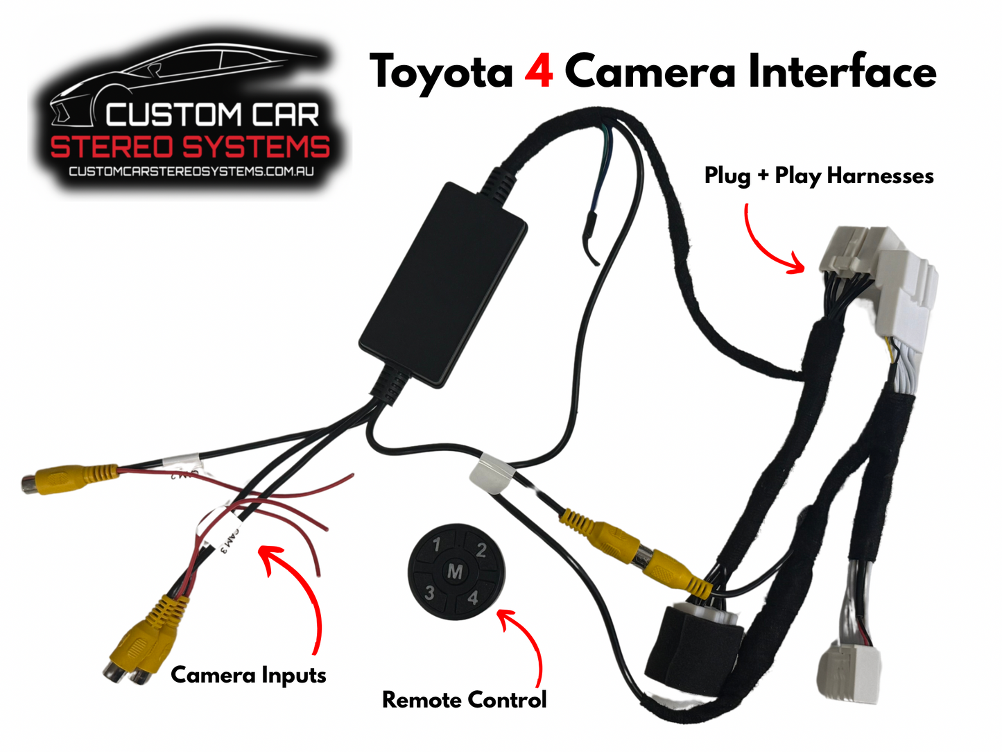 4 Camera Interface Kit for Toyota Models