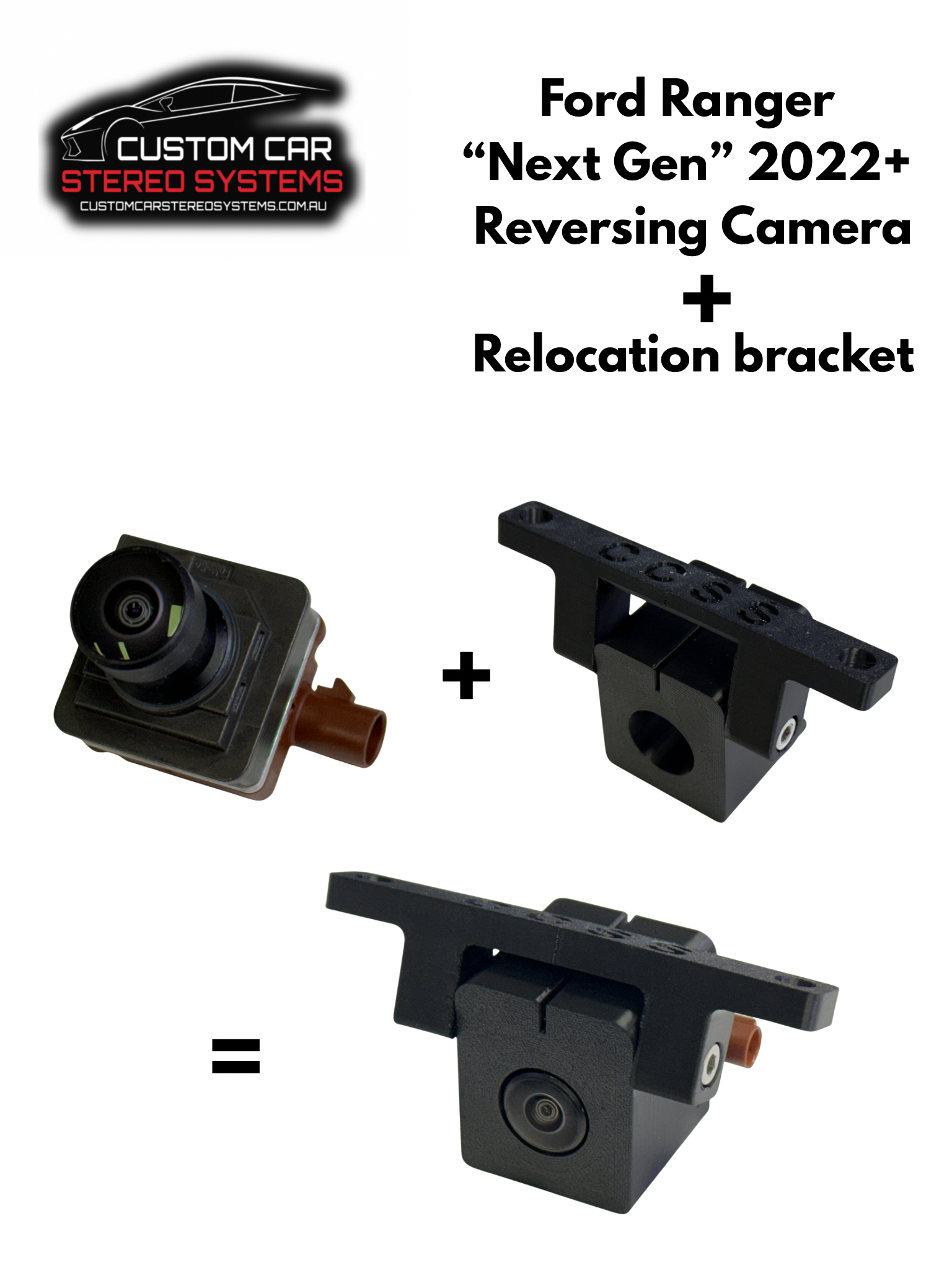 Ford Ranger RA 2022+ “Next Gen” Reversing Camera with Relocation Brack ...