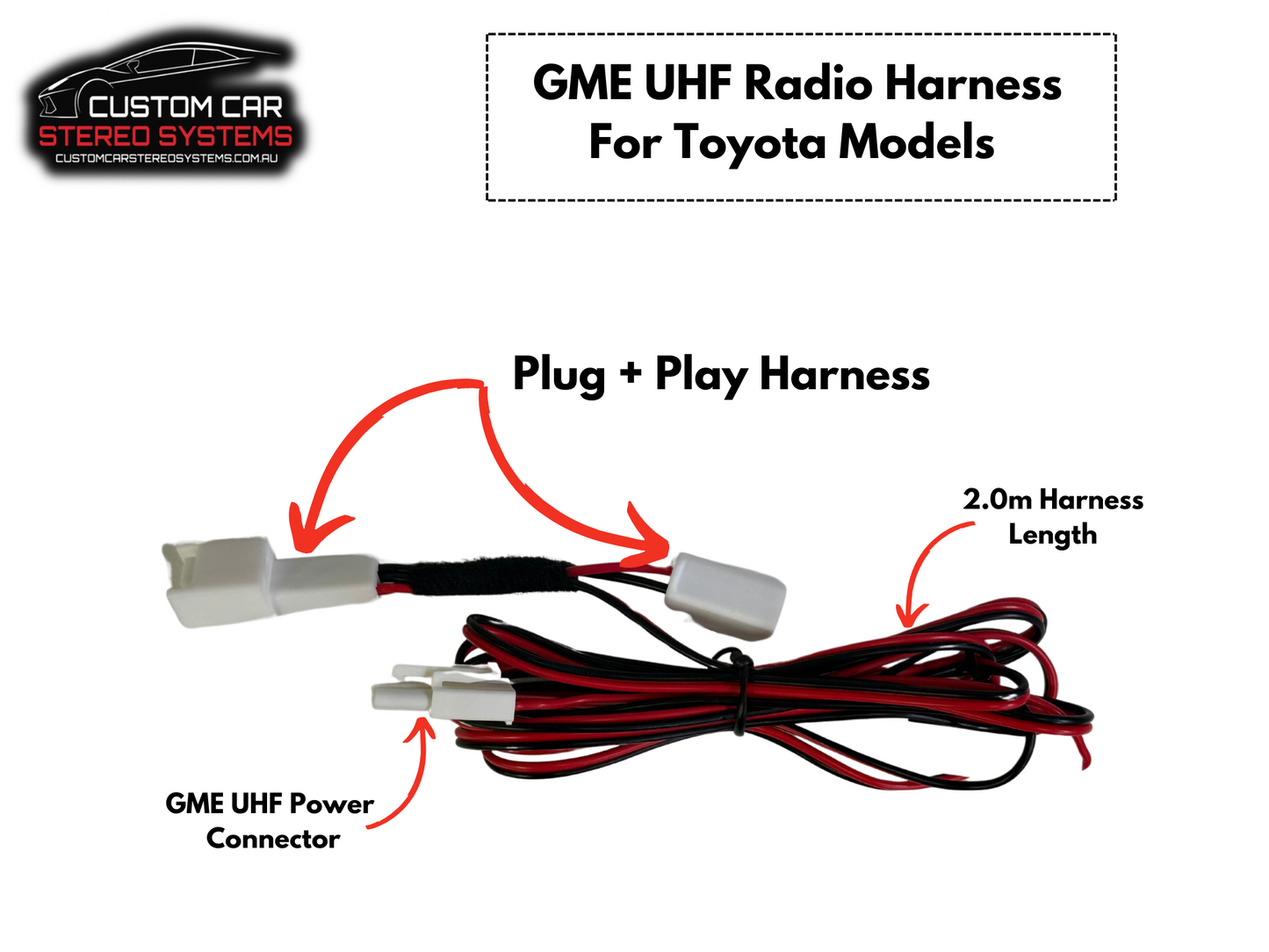 Plug and Play Power Harness for GME UHF Radios