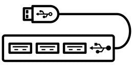 USB Splitter 3 Way