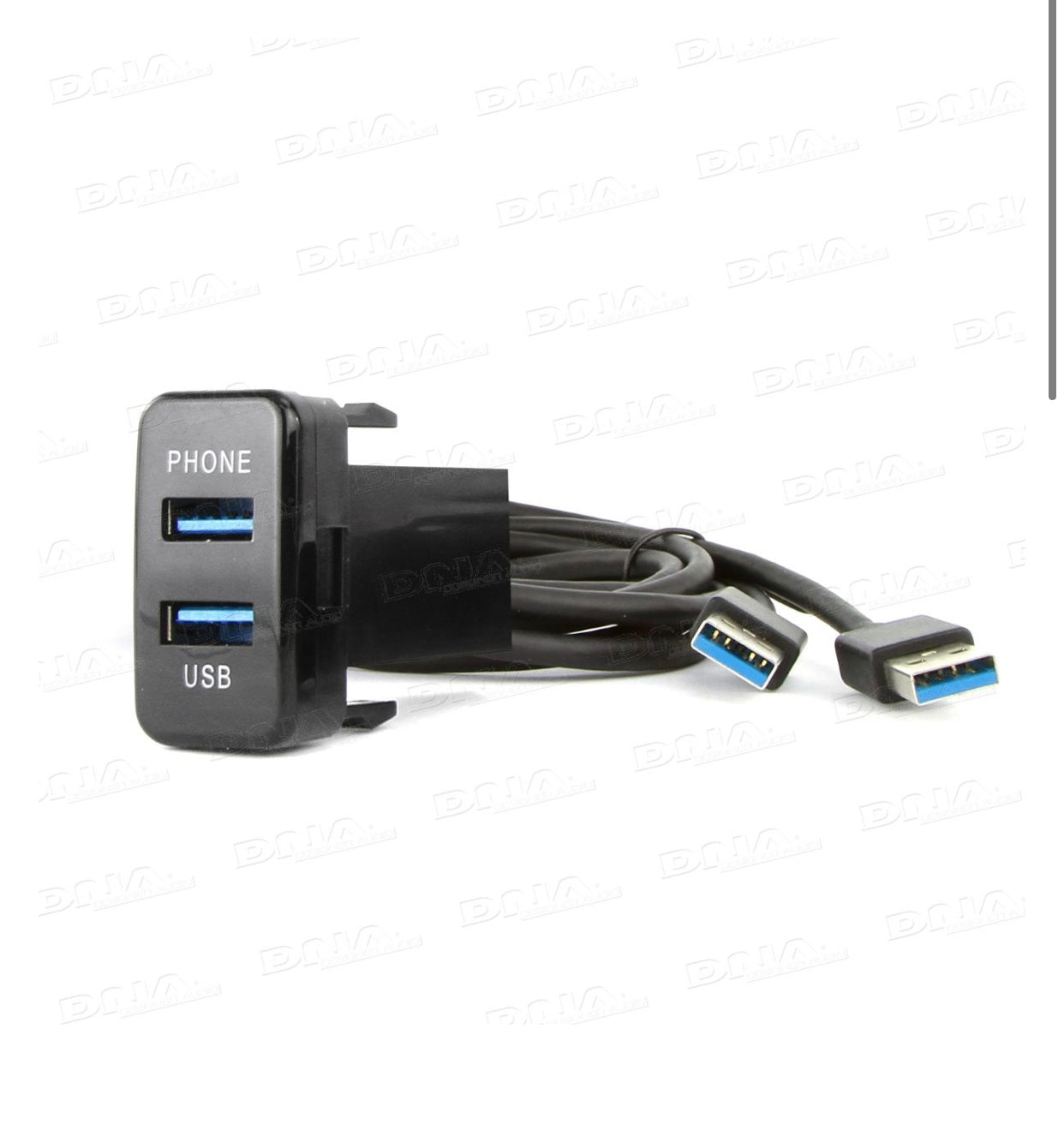 Dual USB 3.0 Switch Panel Adapter - Suit Various Toyota Models (Large ...