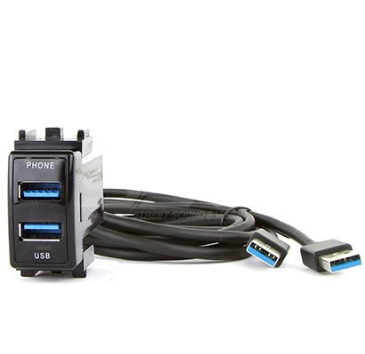 Dual USB 3.0 Switch Panel Adapter - Nissan Patrol Y62